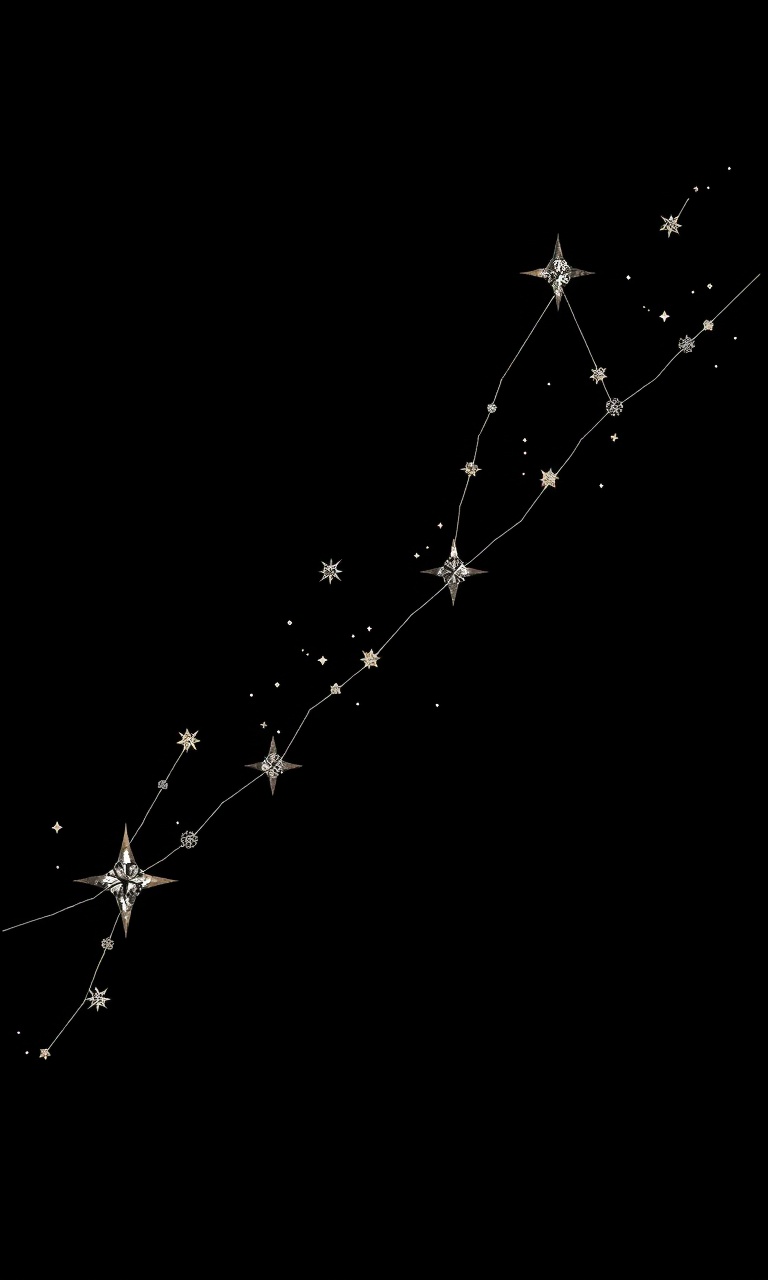 Champagne Sky · Silver Foil — After Dark Deco tough phone case
