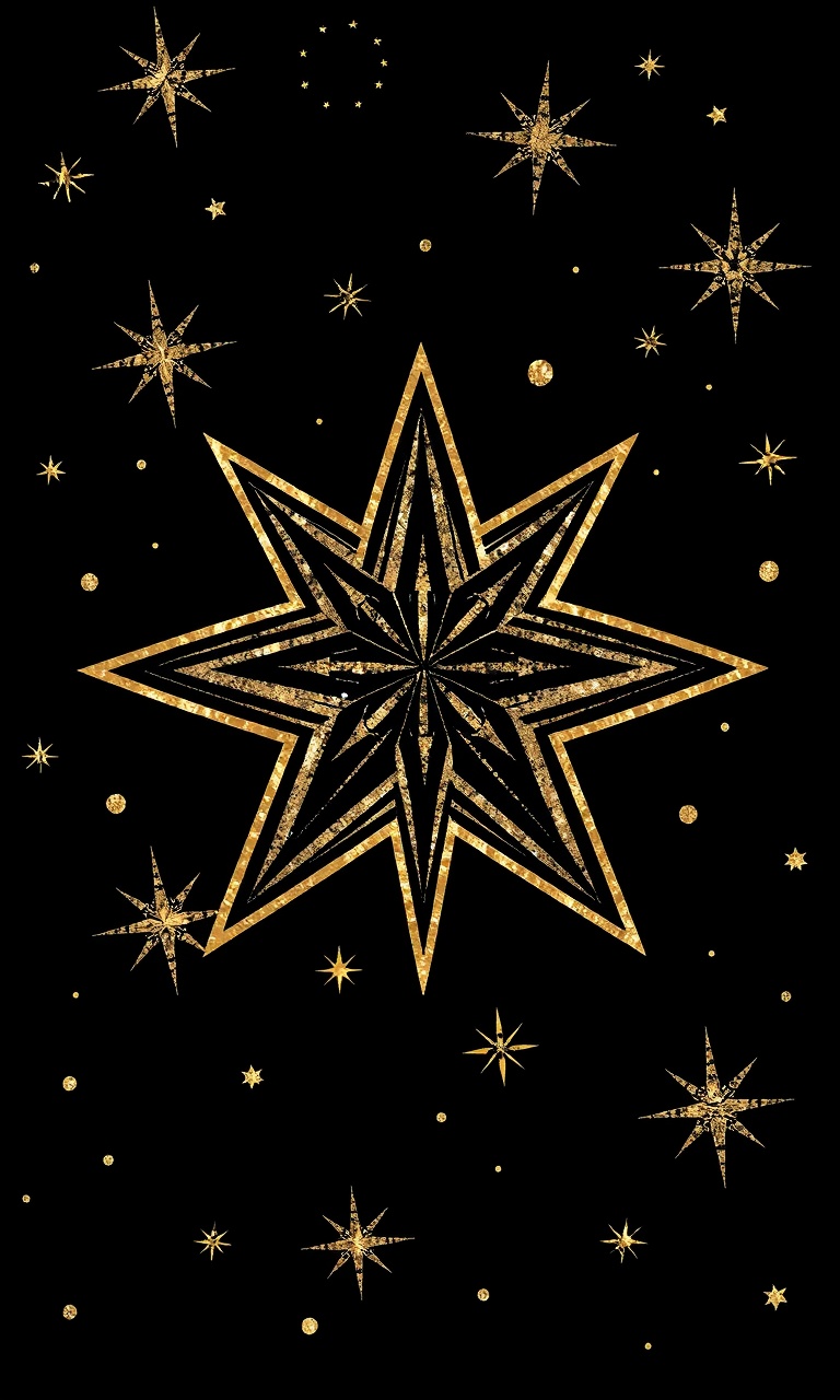Gatsby Stars · Silver Foil — After Dark Deco tough phone case