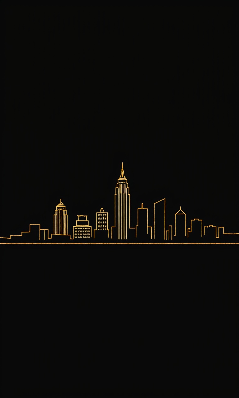 Gilded Skyline · Emboss — After Dark Deco tough phone case