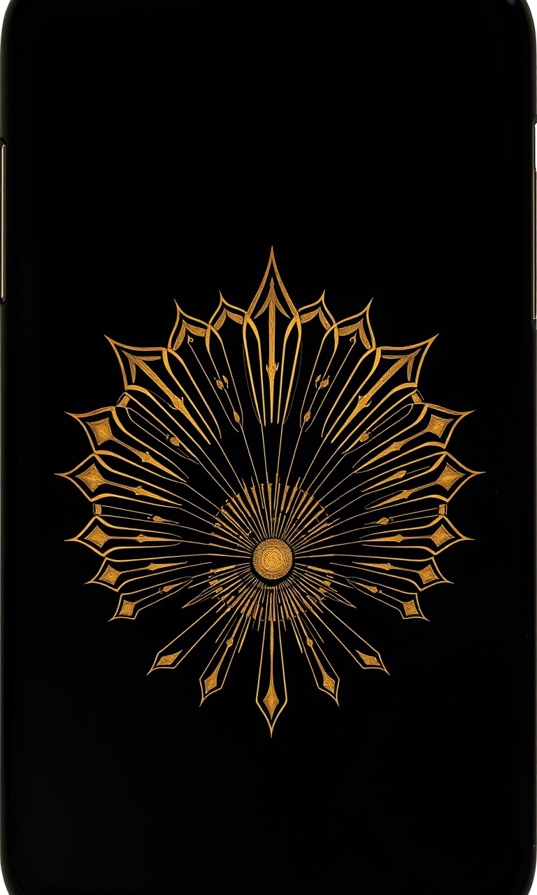 Radial Eclipse · Inlay — After Dark Deco tough phone case