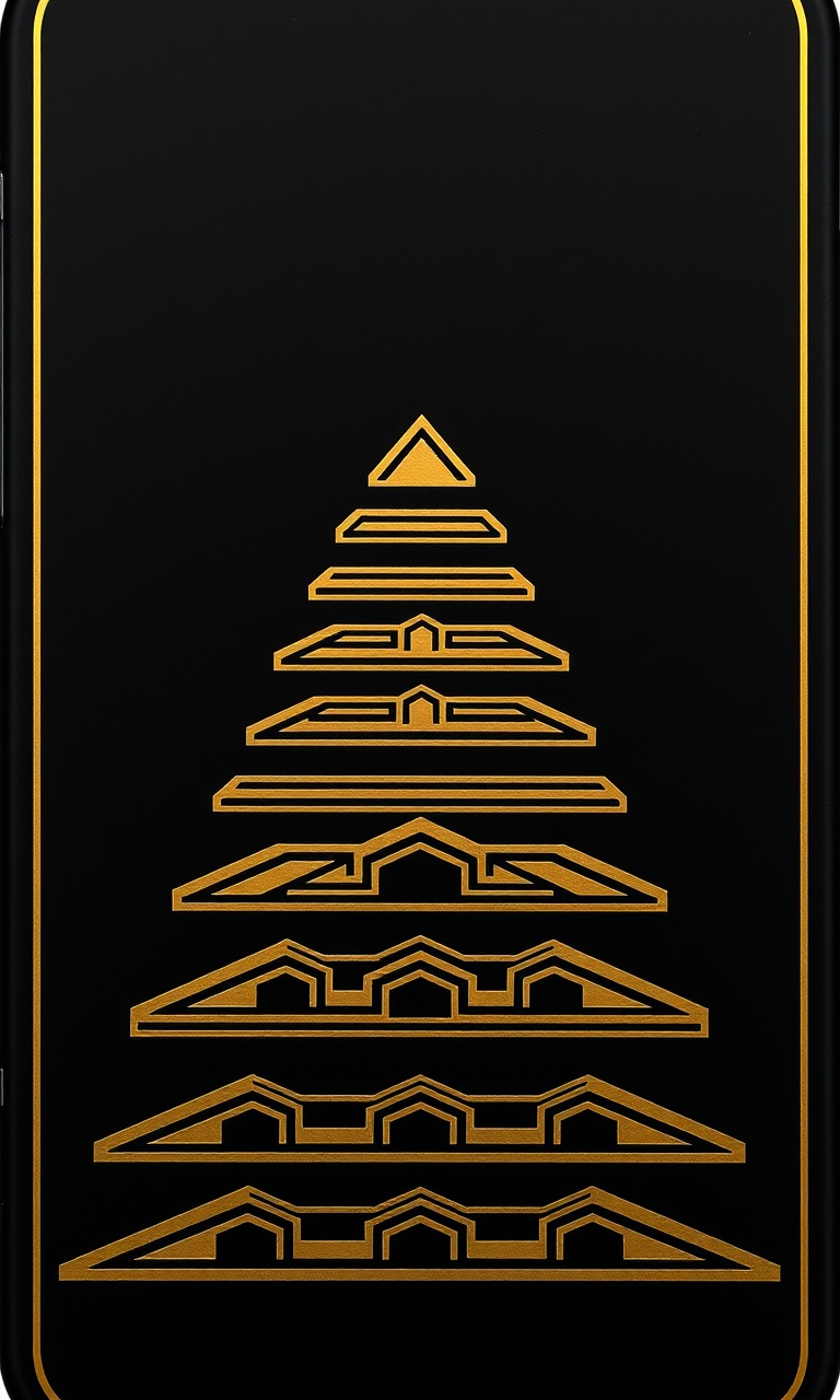 Ziggurat · Inlay — After Dark Deco tough phone case