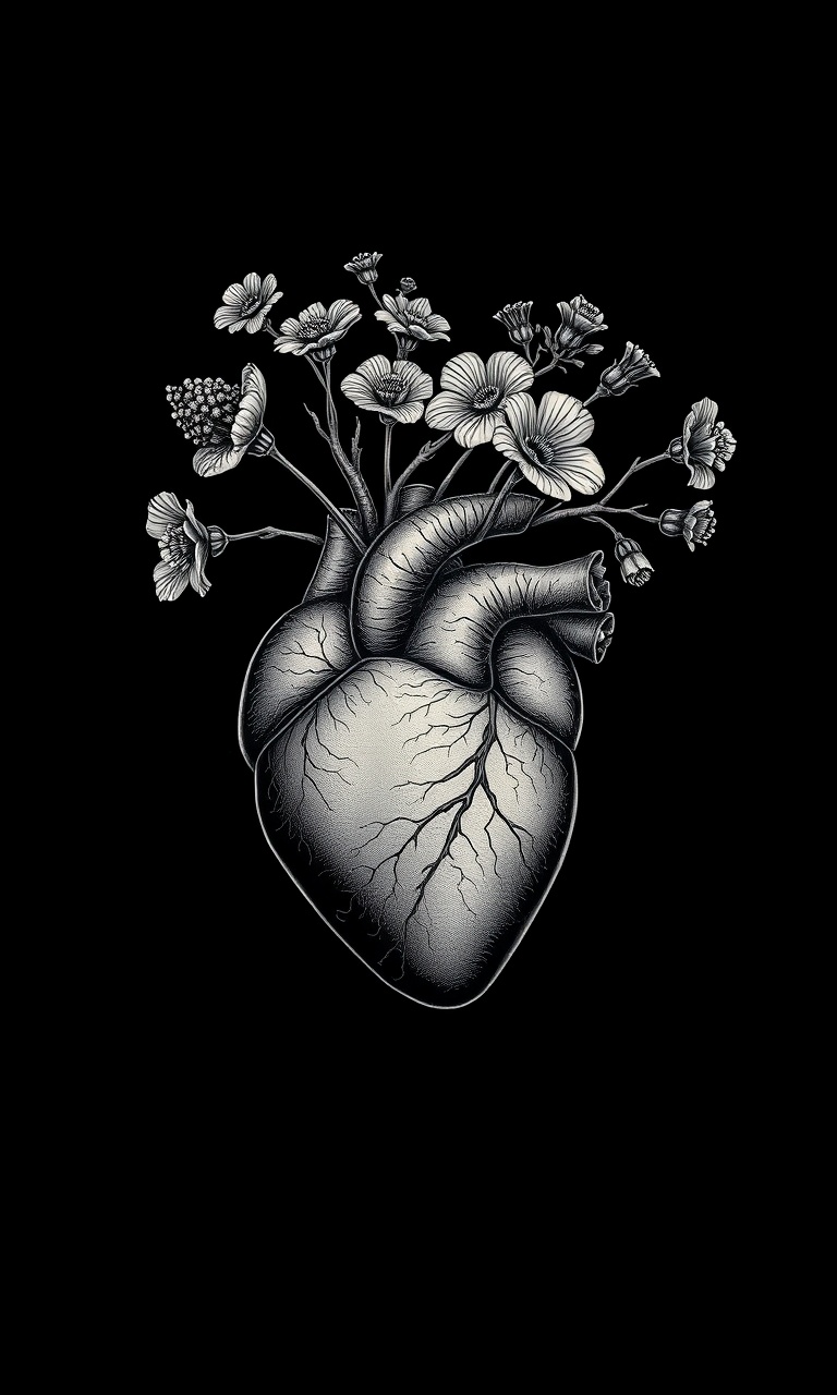 Anatomical Bouquet · Scrimshaw — Bone Orchard tough phone case