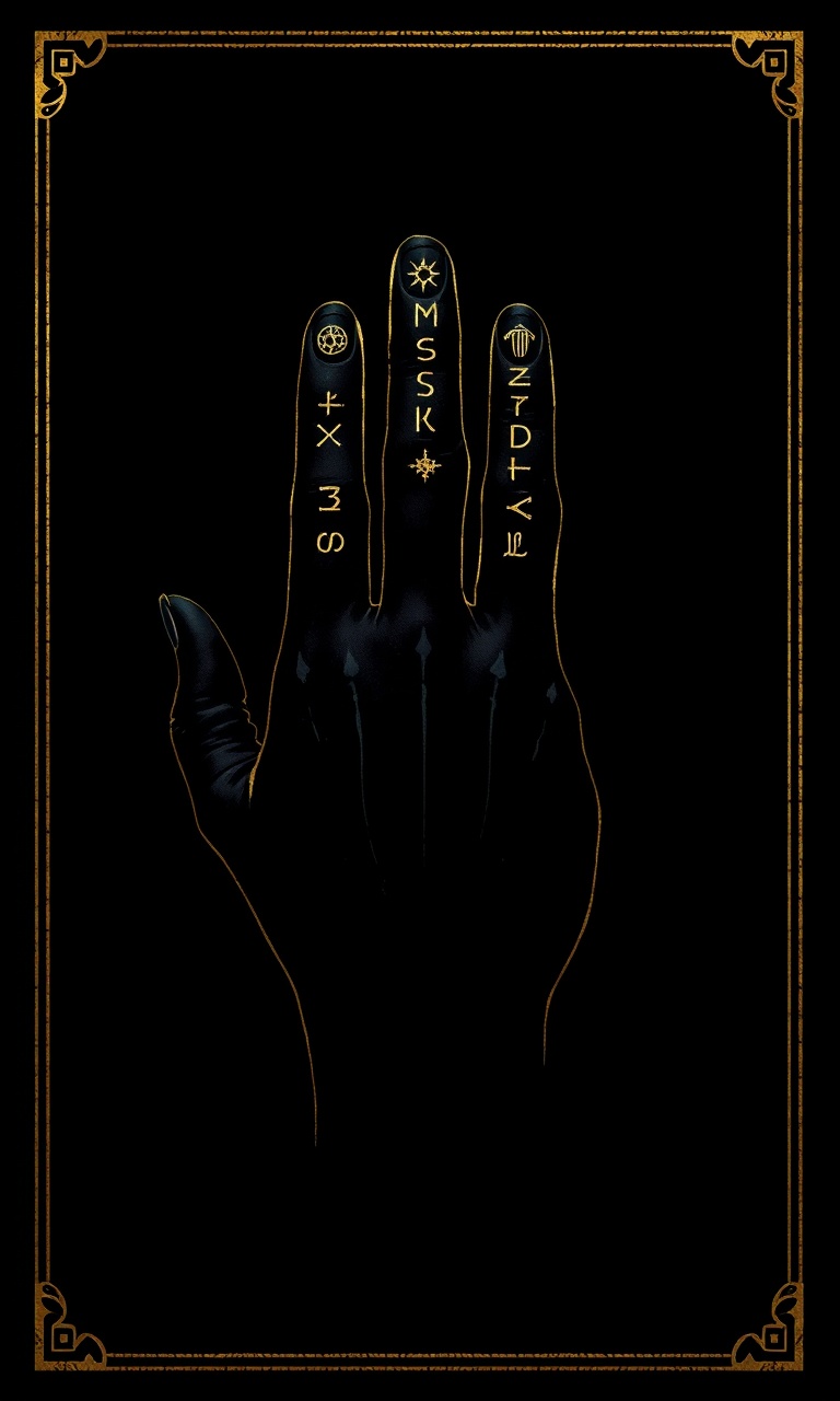 Hand of Mysteries · Gold Foil — Gilded Occult tough phone case