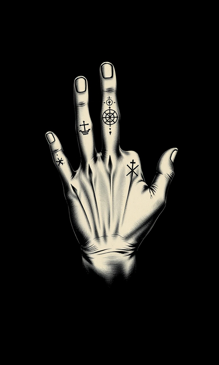 Hand of Mysteries · Grimoire — Gilded Occult tough phone case