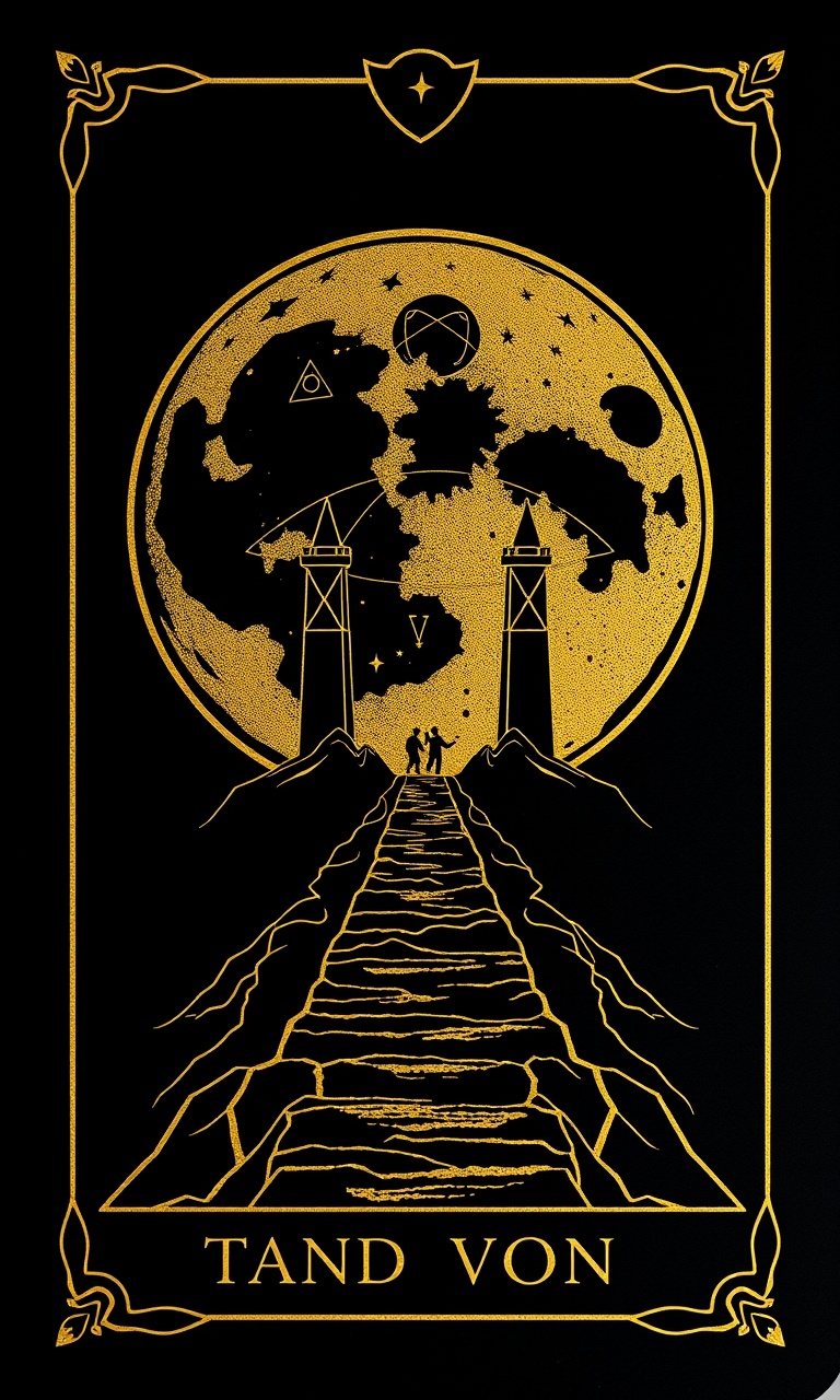 The Moon · Gold Foil — Gilded Occult tough phone case