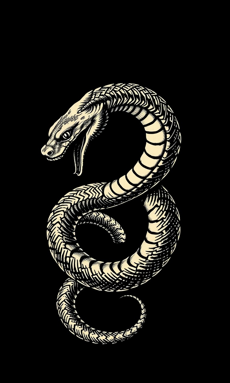 Ouroboros · Woodcut — Gilded Occult tough phone case