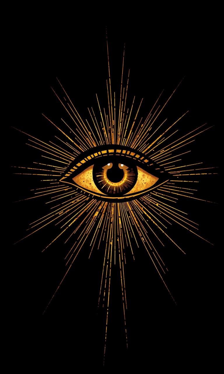 The Eye · Emboss — Gilded Occult tough phone case