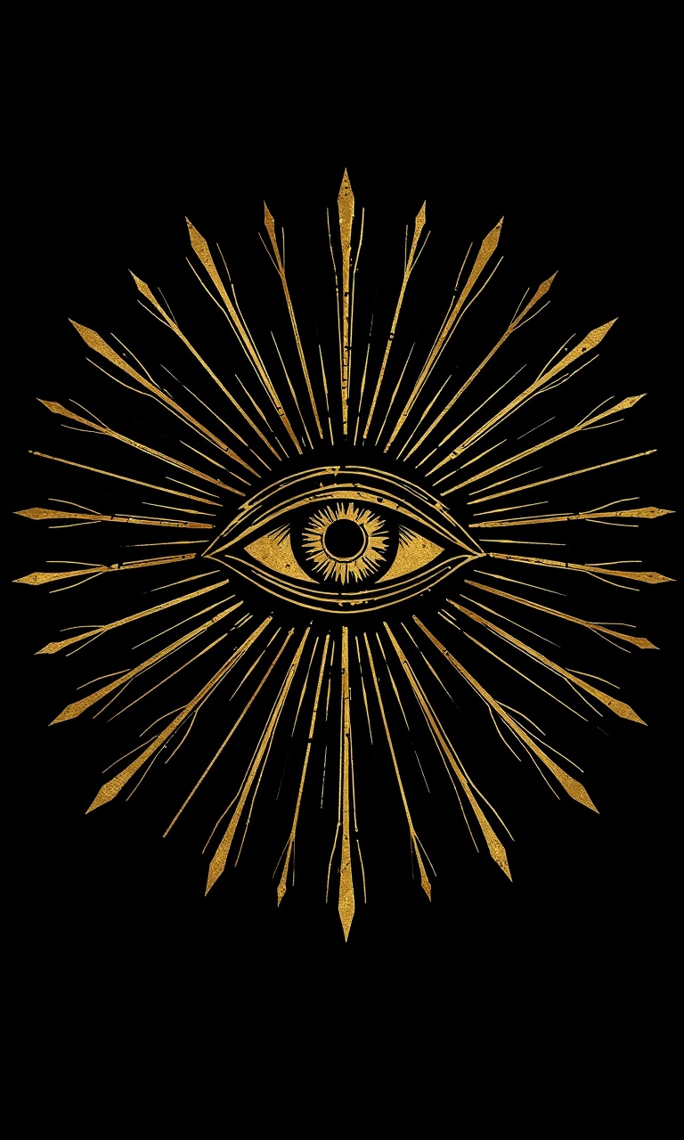 The Eye · Gold Foil — Gilded Occult tough phone case