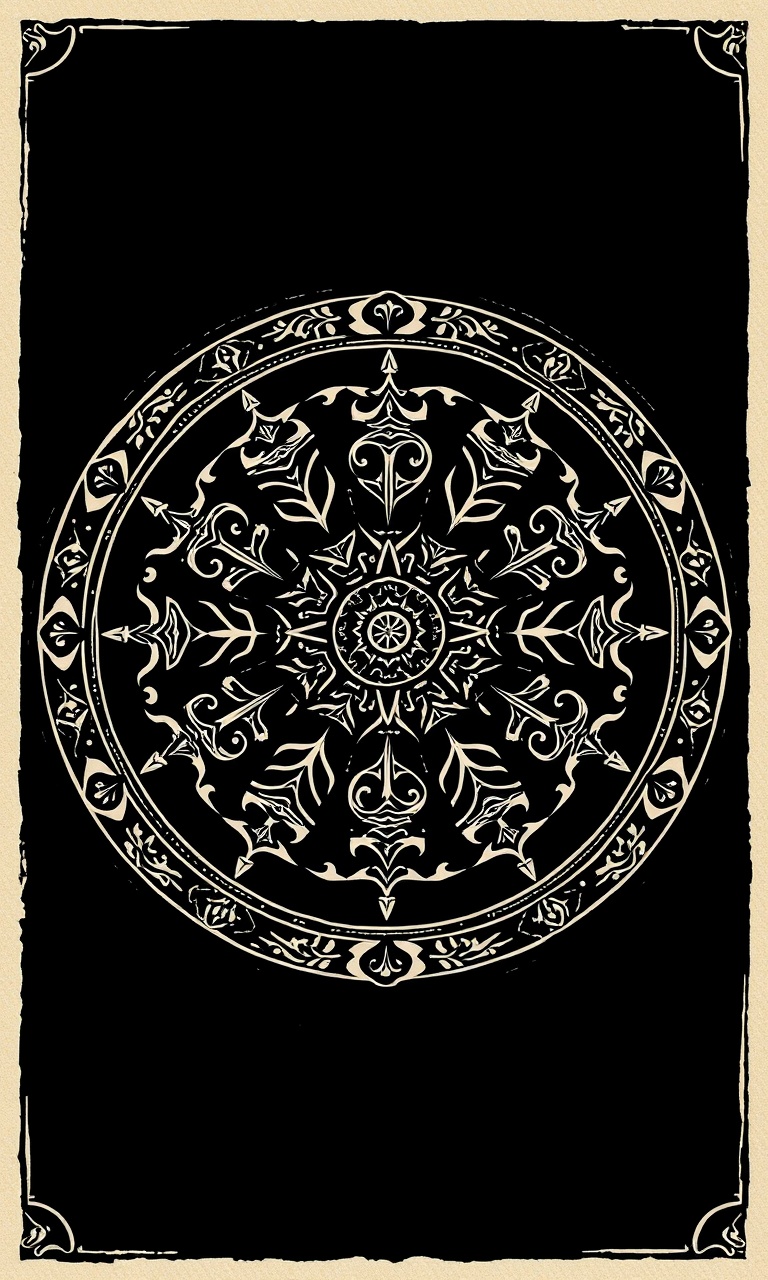 Sigil Wheel · Woodcut — Gilded Occult tough phone case