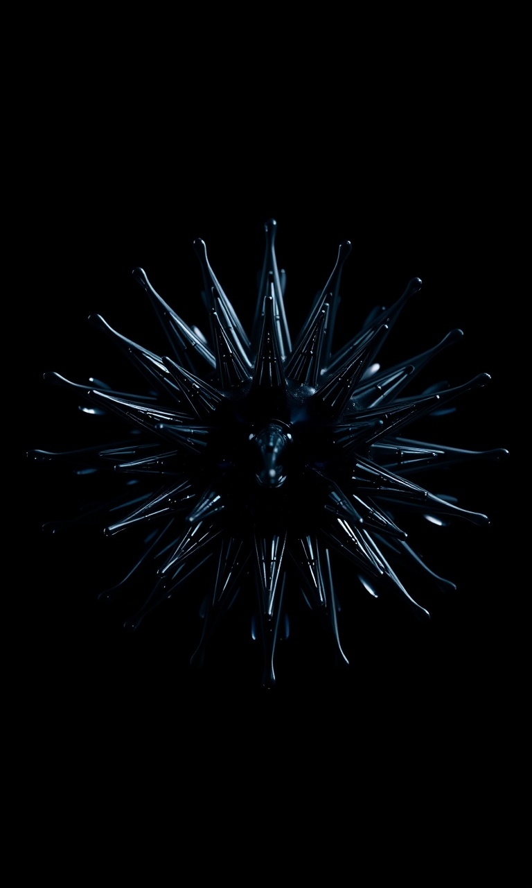 Ferrofluid · Sculpted — Liquid Metal tough phone case