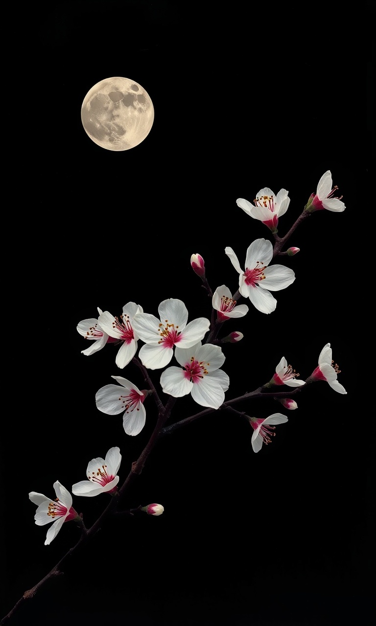 Night Plum · Porcelain — Midnight Chinoiserie tough phone case
