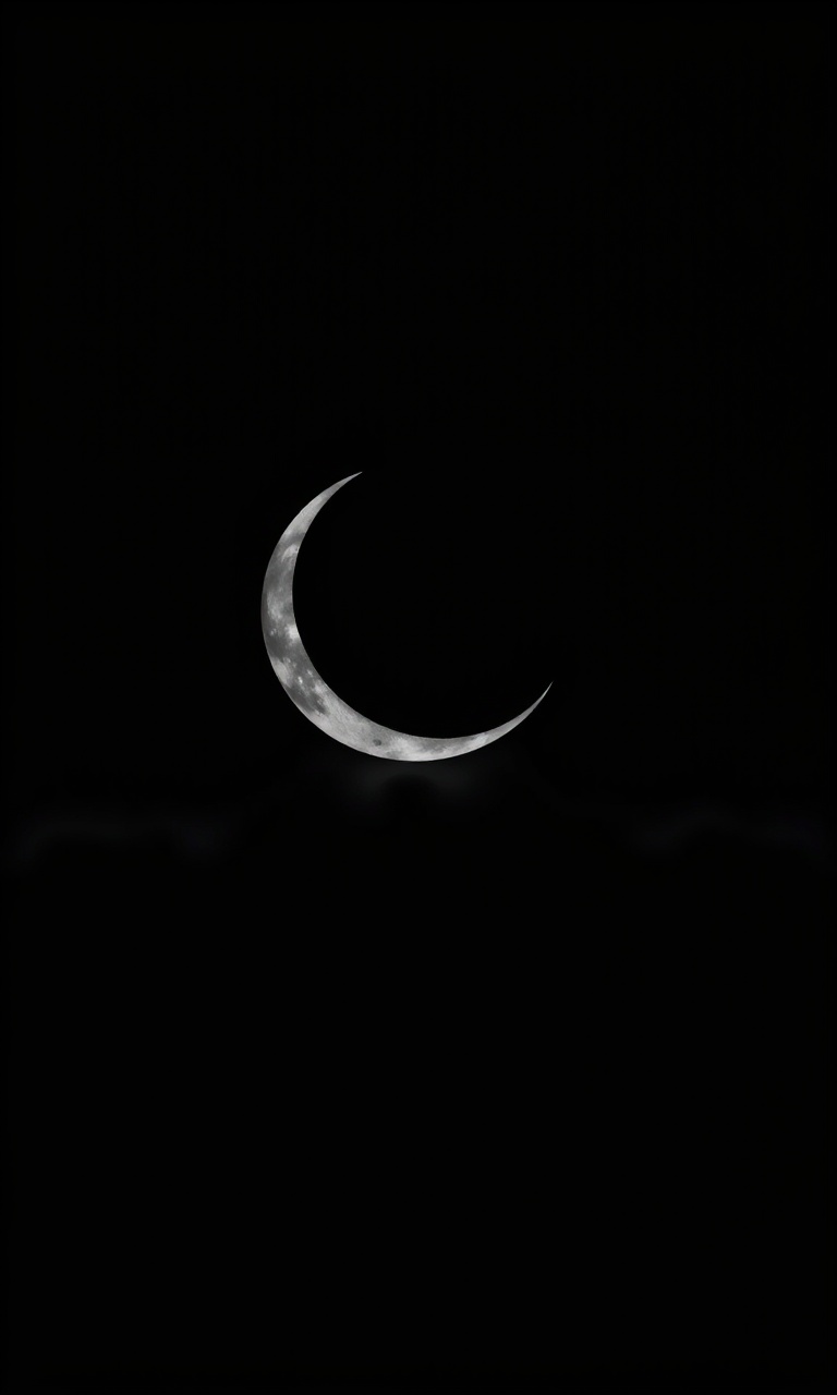 Crescent Void · Charcoal — Nebula Onyx tough phone case