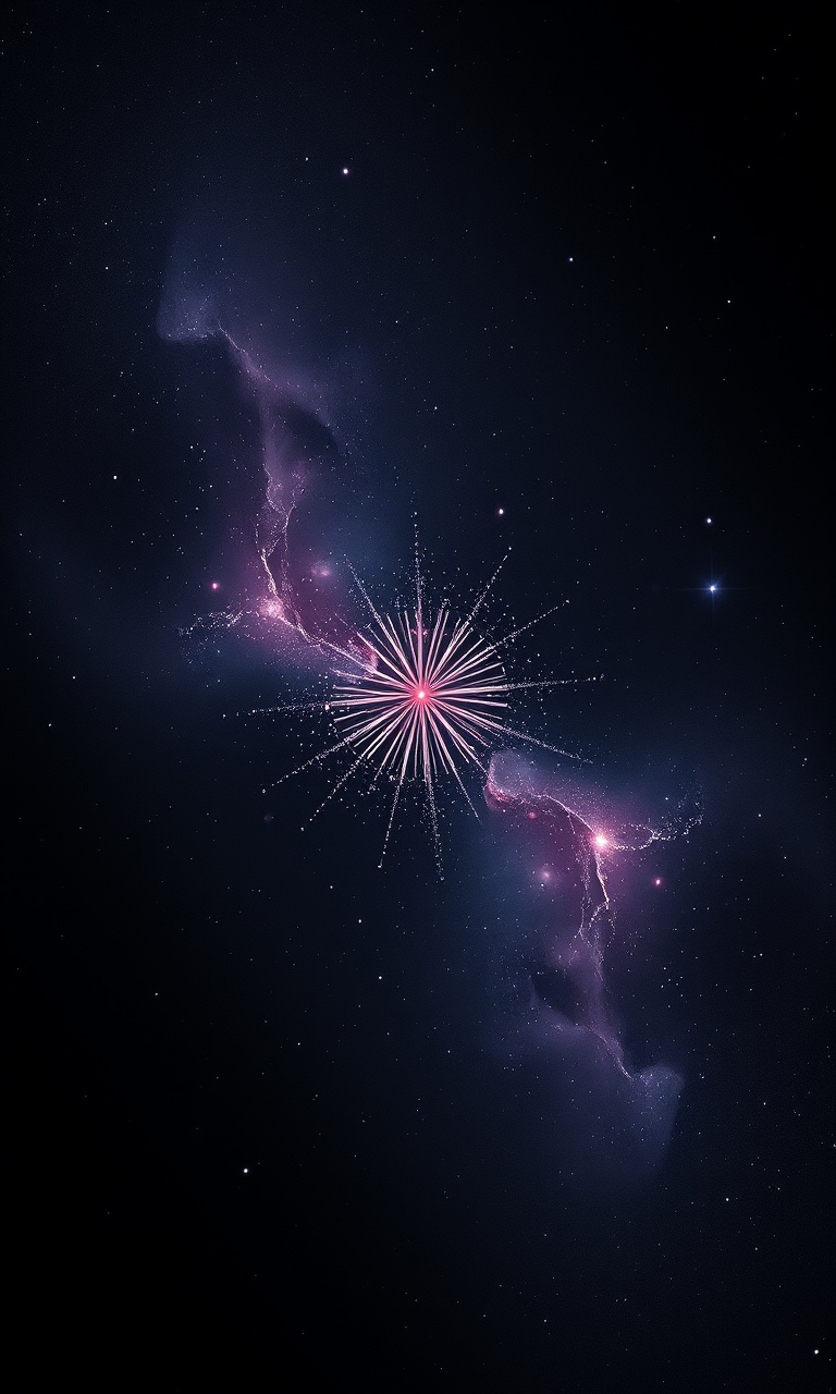 Void Bloom · Constellation — Nebula Onyx tough phone case