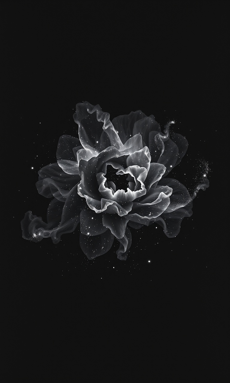 Void Bloom · Silkscreen — Nebula Onyx tough phone case