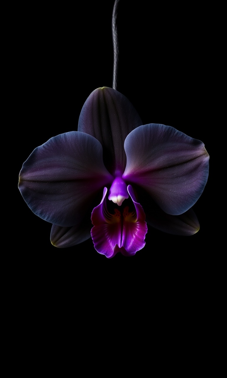 Black Orchid · Baroque — Noir Botanica tough phone case