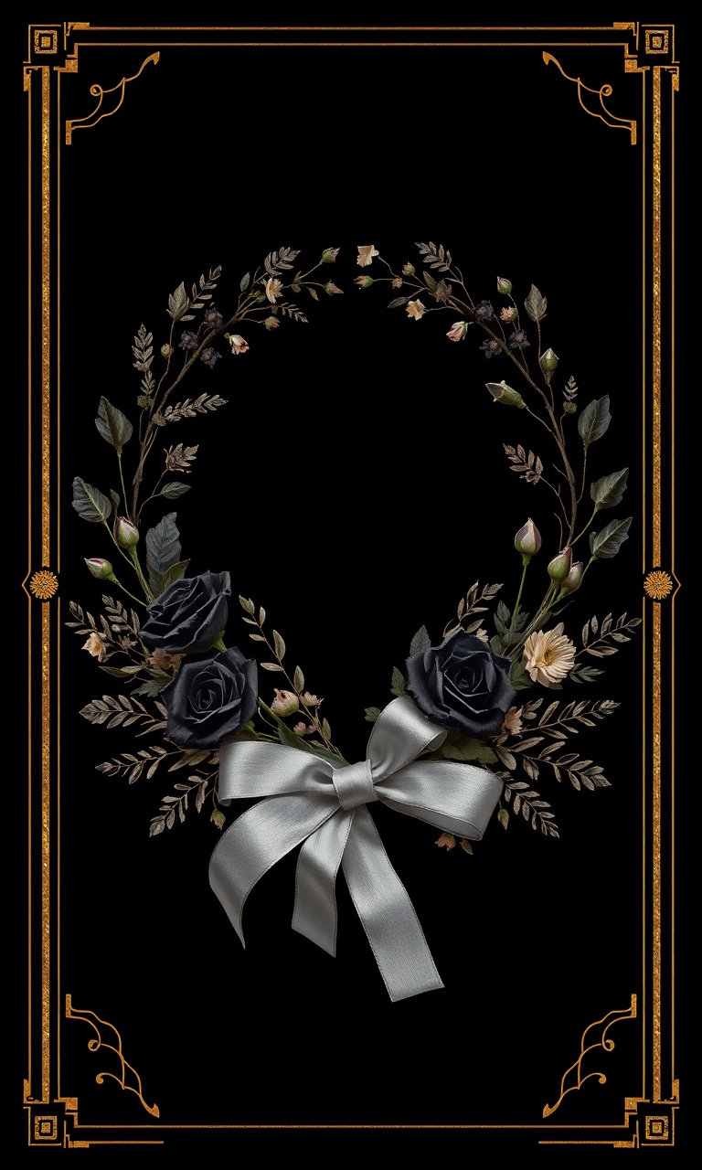 Mourning Garland · Gilded — Noir Botanica tough phone case