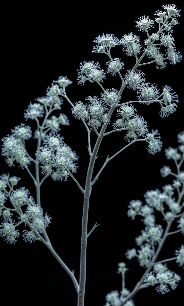 Hemlock Sprig · X-Ray — Noir Botanica tough phone case