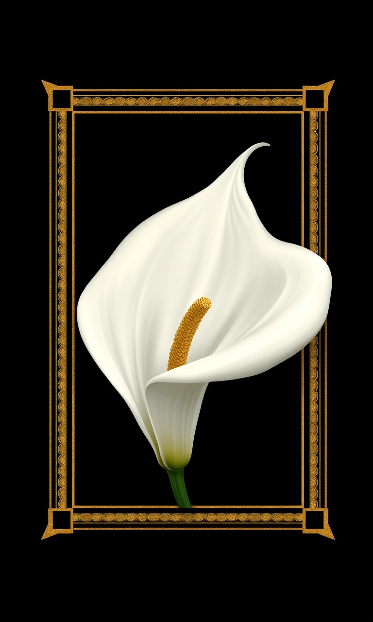 Mourning Lily · Gilded — Noir Botanica tough phone case
