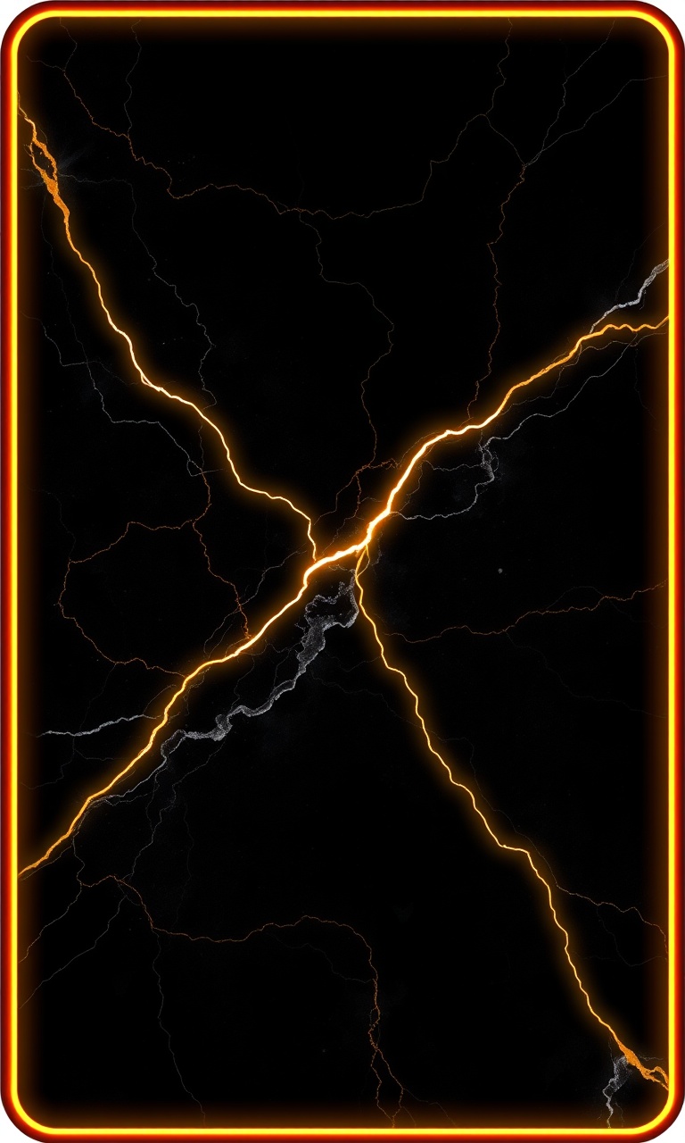 Gold Vein · Edge-Lit — Obsidian Geometry tough phone case