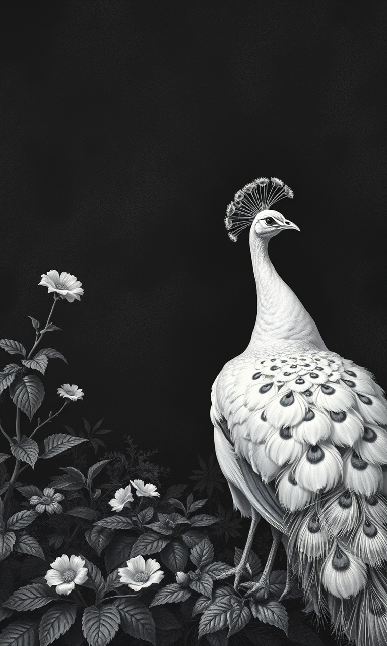 Pale Peacock · Plate — Phantom Fauna tough phone case