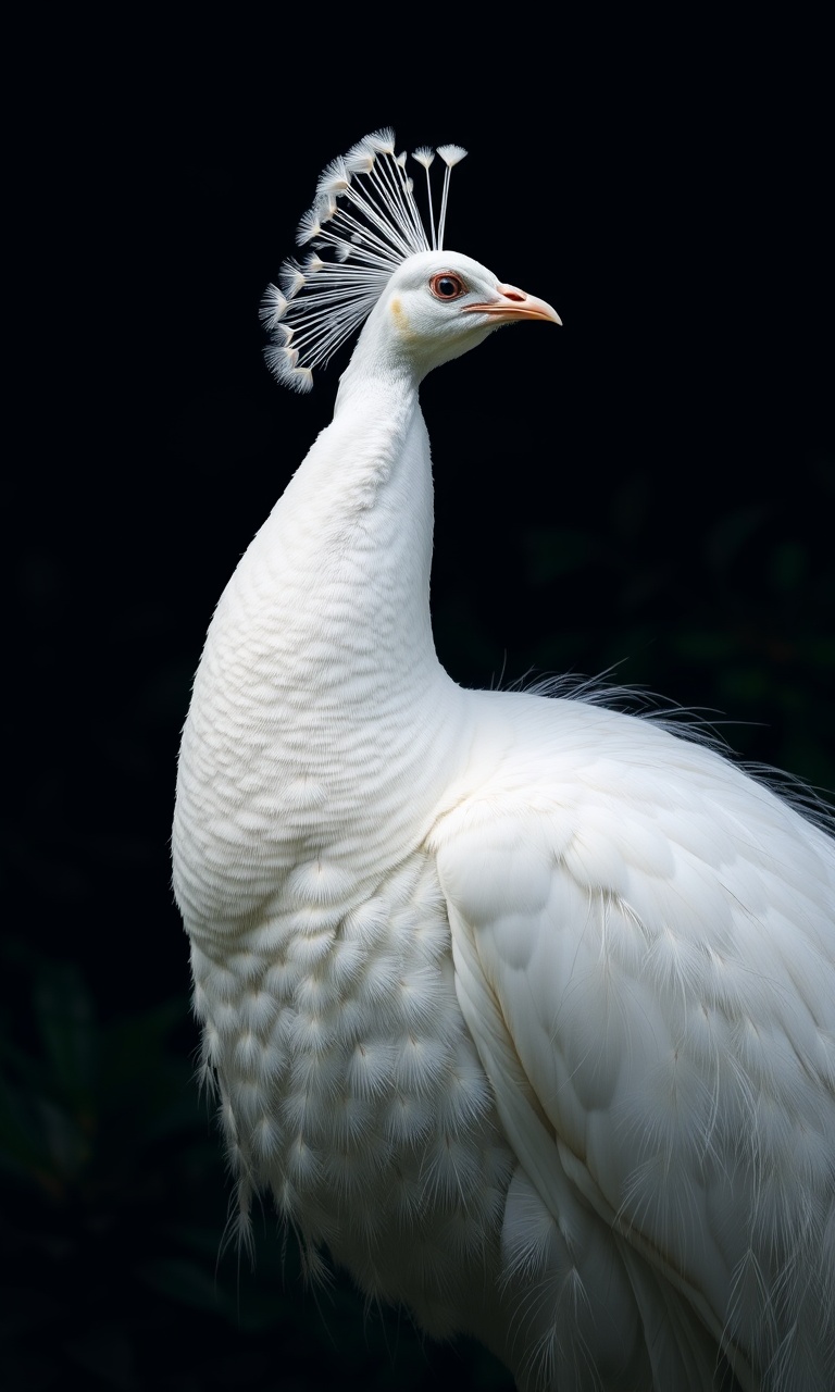Pale Peacock · Portrait — Phantom Fauna tough phone case