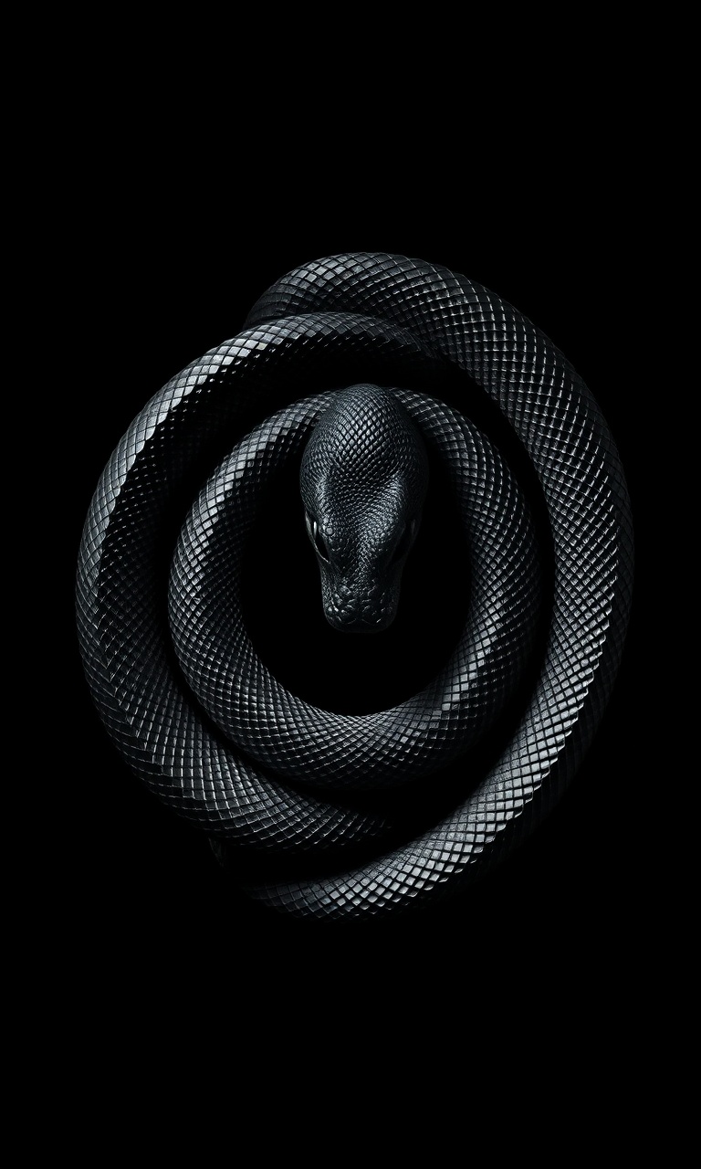 Serpent Coil · Portrait — Phantom Fauna tough phone case